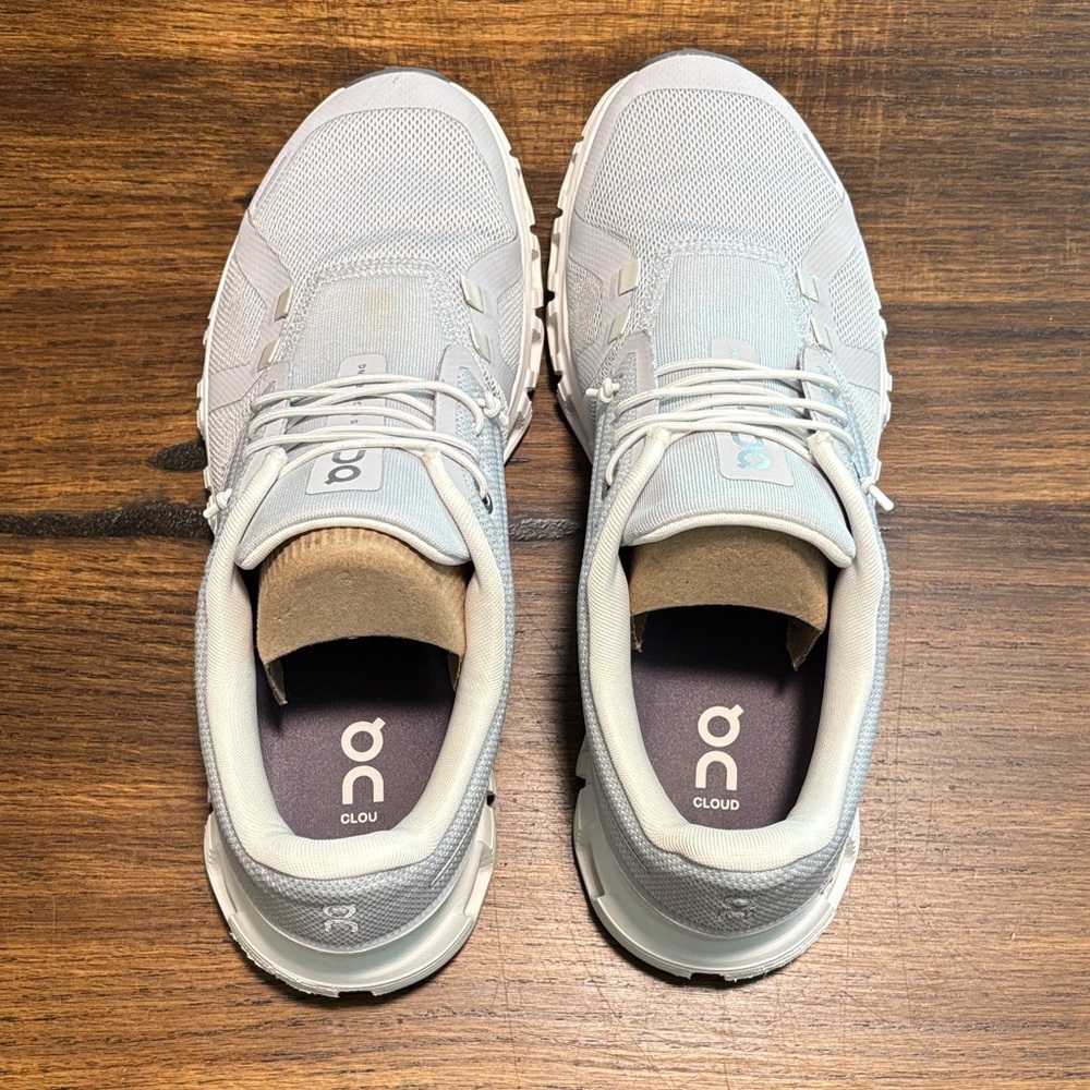 On Running Womens Cloud 6 Sneakers Glacier/White Size 9 - Picture 4 of 10